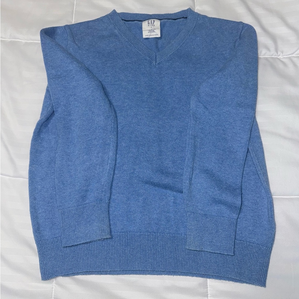 GAP Kids Light Blue V-Neck Sweater